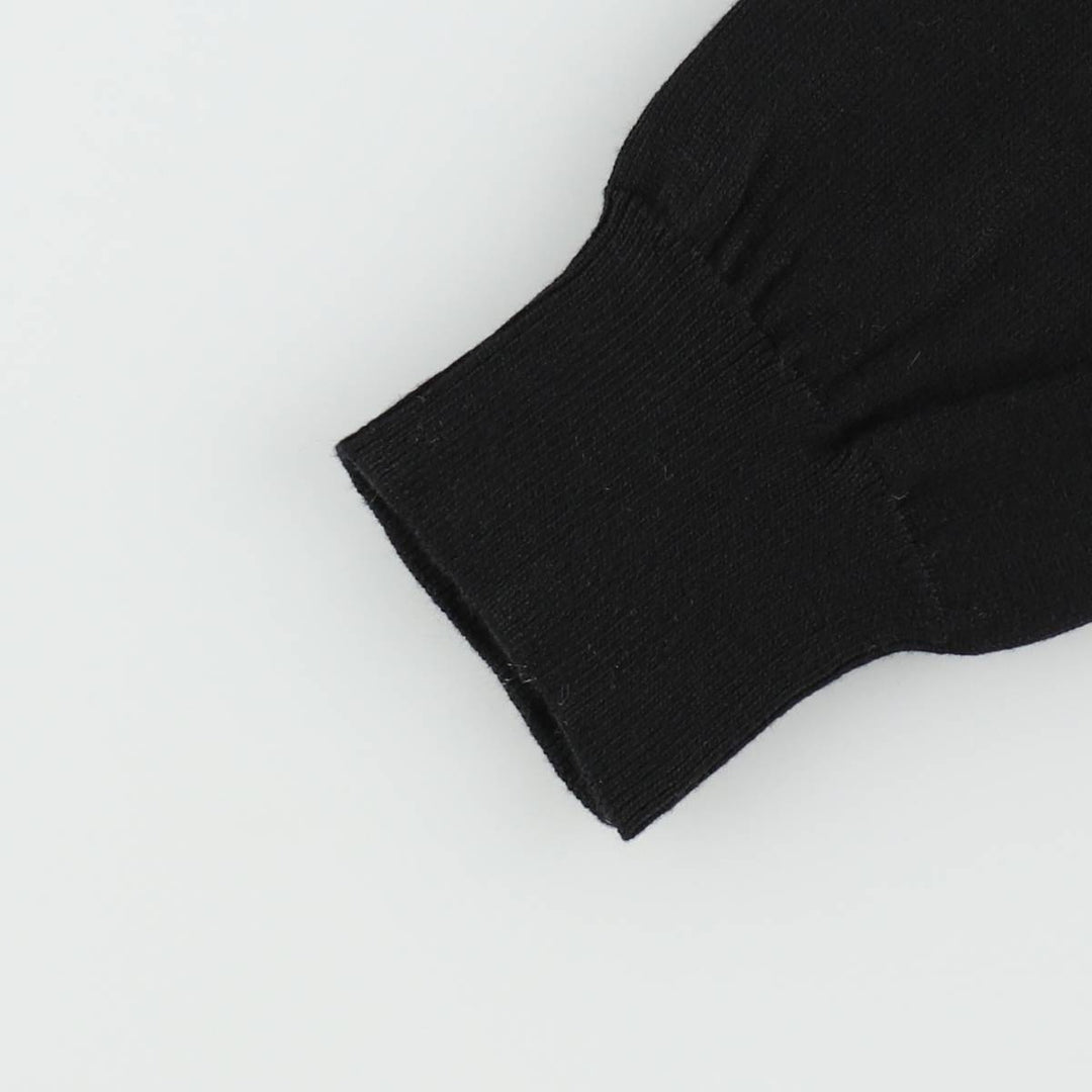 Ralph Lauren RALPH LAUREN SPORT V-neck Pima cotton knit sweater, women's size L (approx.) Pima Cotton black type Vintage Second Hand