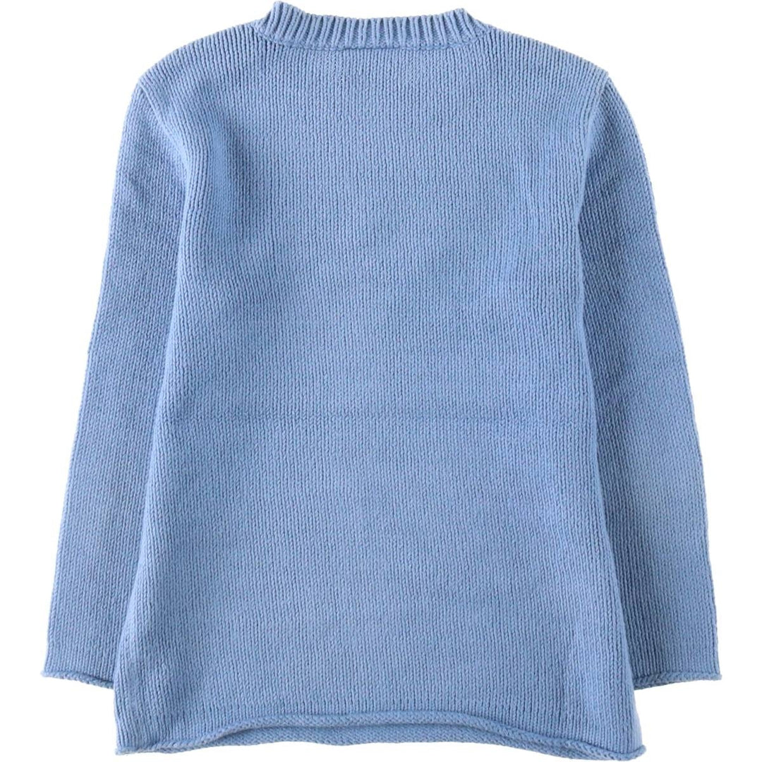 2000'S Ralph Lauren POLO JEANS COMPANY Cotton Knit Sweater, Women's Size S (approx.) cotton Blue type light blue Vintage Second Hand