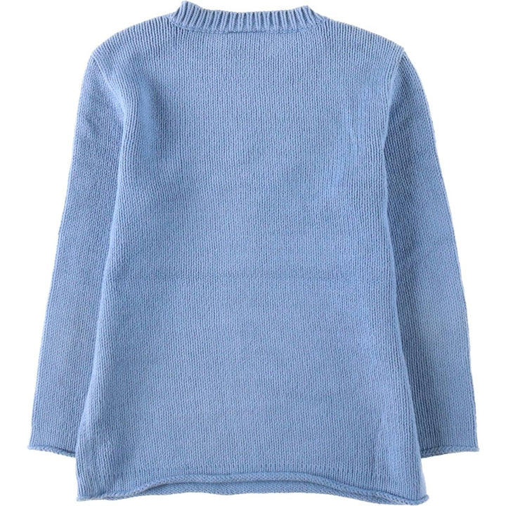 2000'S Ralph Lauren POLO JEANS COMPANY Cotton Knit Sweater, Women's Size S (approx.) cotton Blue type light blue Vintage Second Hand