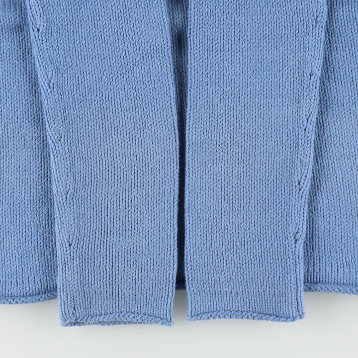 2000'S Ralph Lauren POLO JEANS COMPANY Cotton Knit Sweater, Women's Size S (approx.) cotton Blue type light blue Vintage Second Hand