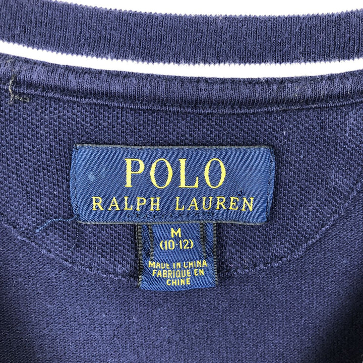 Ralph Lauren POLO RALPH LAUREN Cotton Knit Cardigan, Women's Size S (approx.) cotton navy blue type Vintage Second Hand