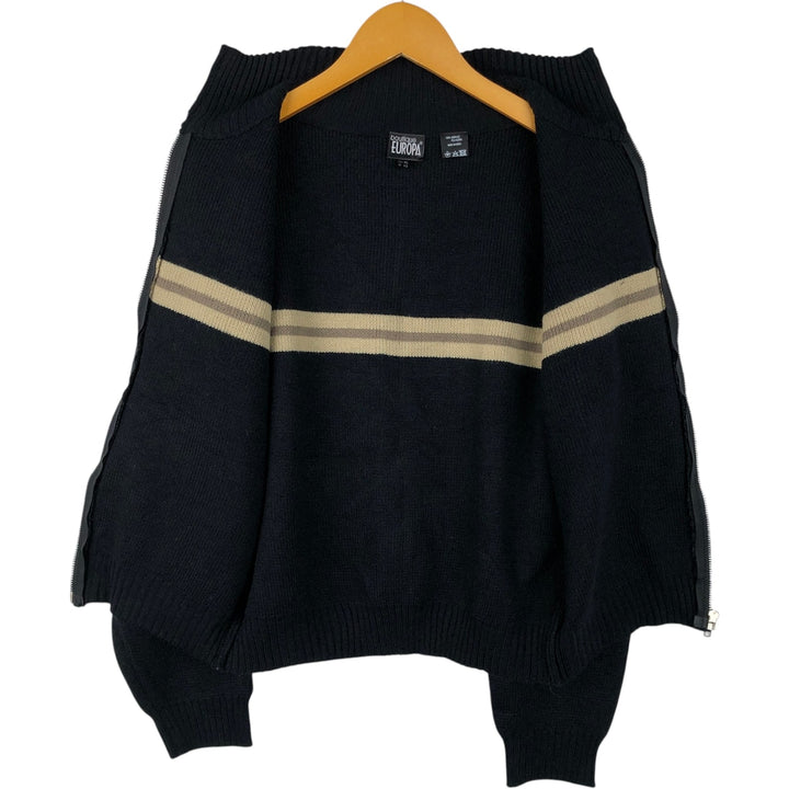 boutique EUROPA Driver's Knit Sweater, Women's Size XS acrylic black type Vintage Second Hand