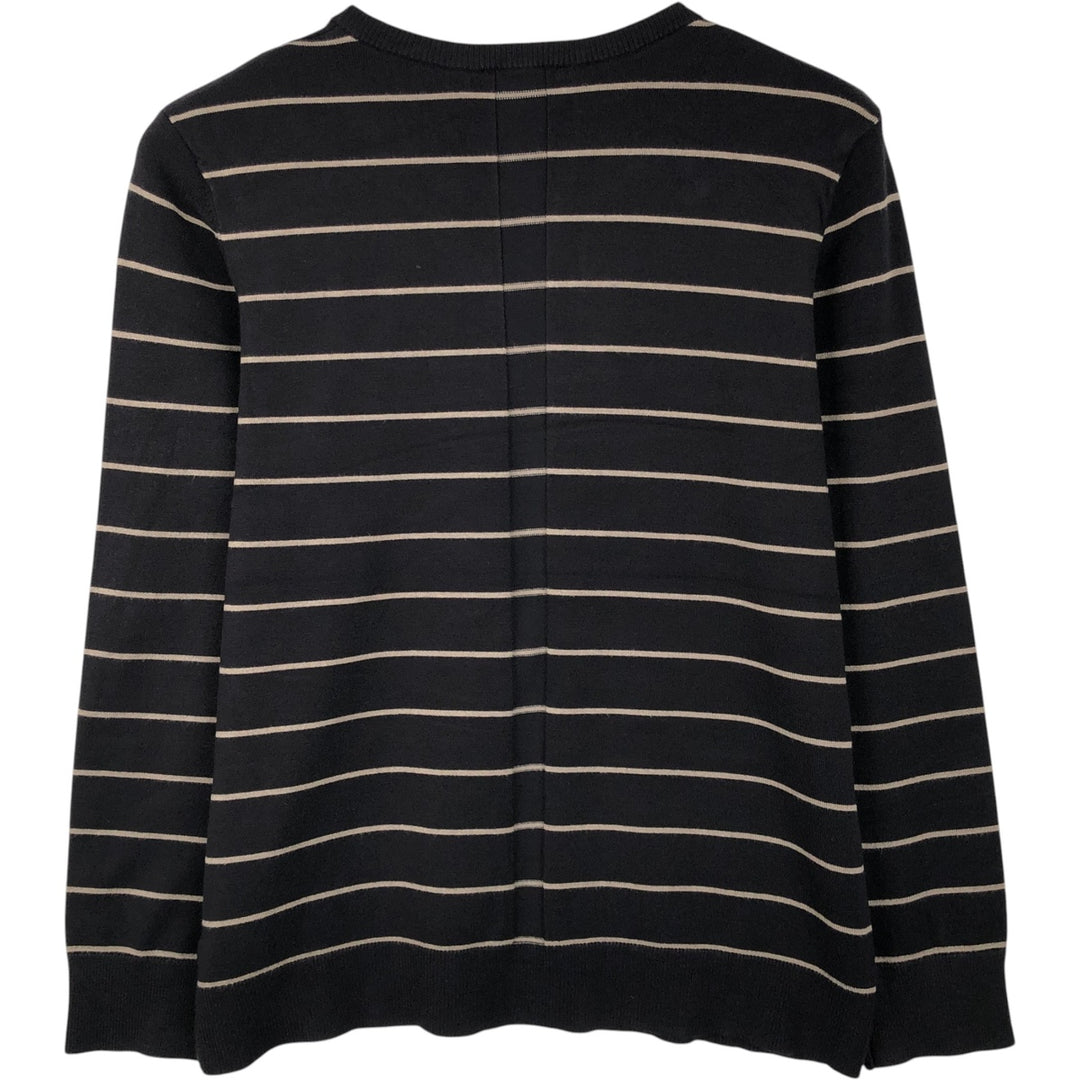 JONES NEW YORK Border Pattern Knit Cardigan, Women's Size M (approx.) Viscose black type Vintage Second Hand