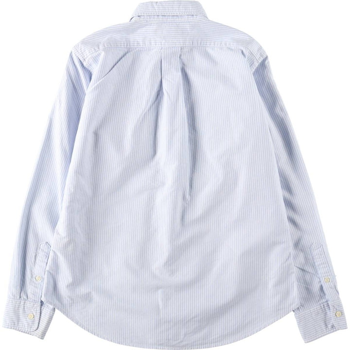 Ralph Lauren CLASSIC FIT Long-Sleeve Button-Down Striped Shirt, Women's Size L (approx.) cotton white type Vintage Second Hand
