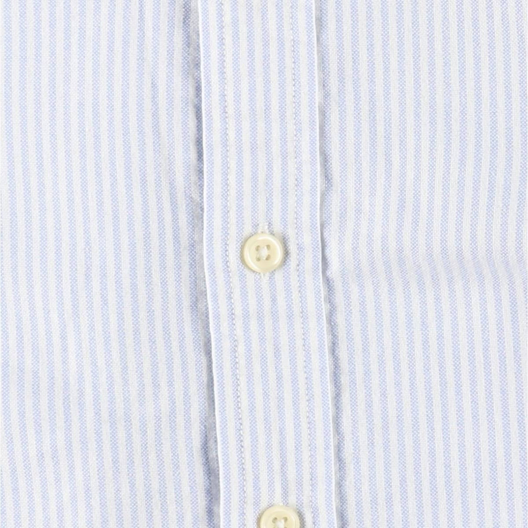 Ralph Lauren CLASSIC FIT Long-Sleeve Button-Down Striped Shirt, Women's Size L (approx.) cotton white type Vintage Second Hand