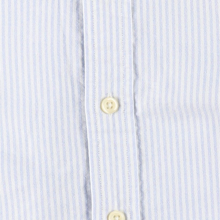 Ralph Lauren CLASSIC FIT Long-Sleeve Button-Down Striped Shirt, Women's Size L (approx.) cotton white type Vintage Second Hand