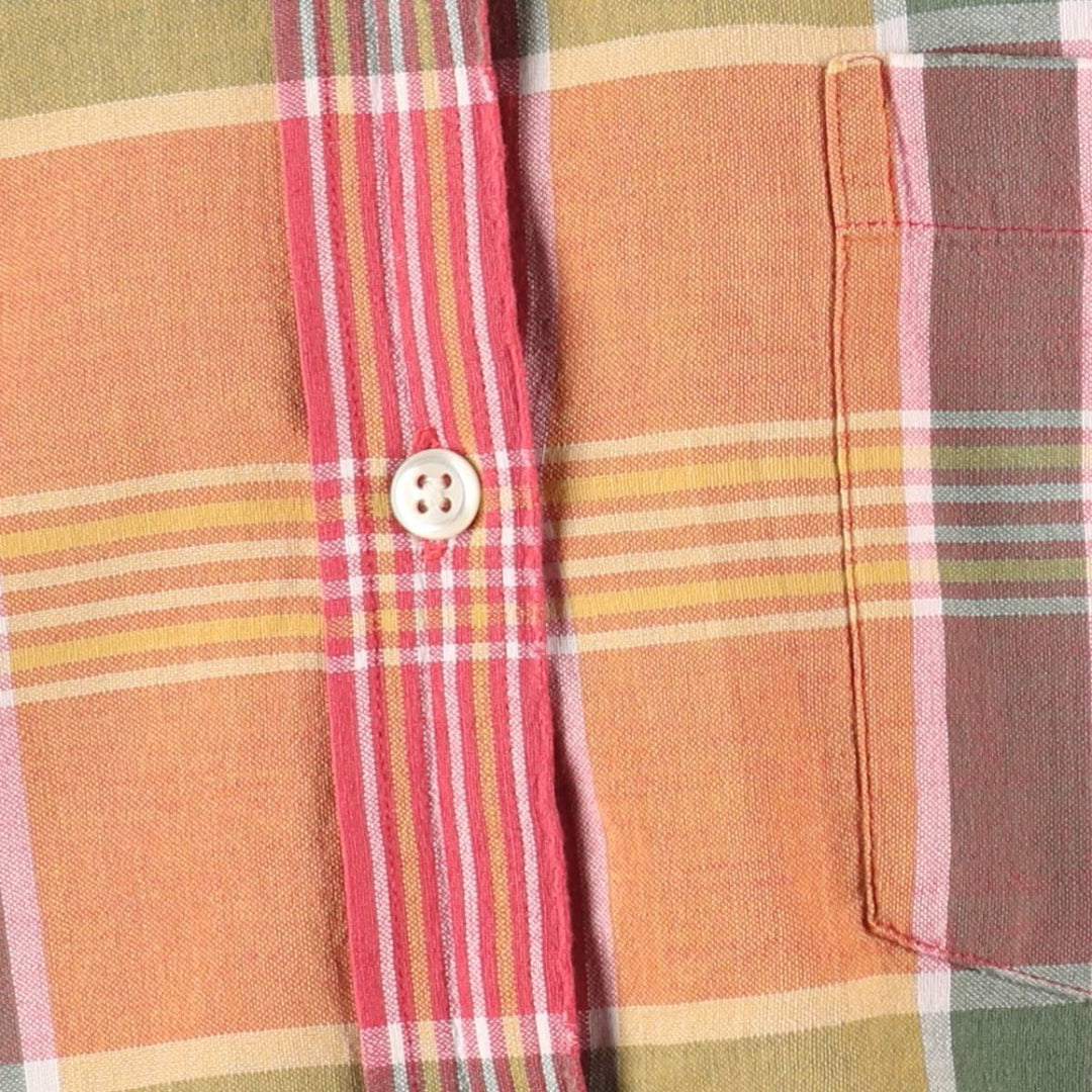Ralph Lauren long-sleeved button-down check shirt, women's size S (approx.) cotton red type Vintage Second Hand