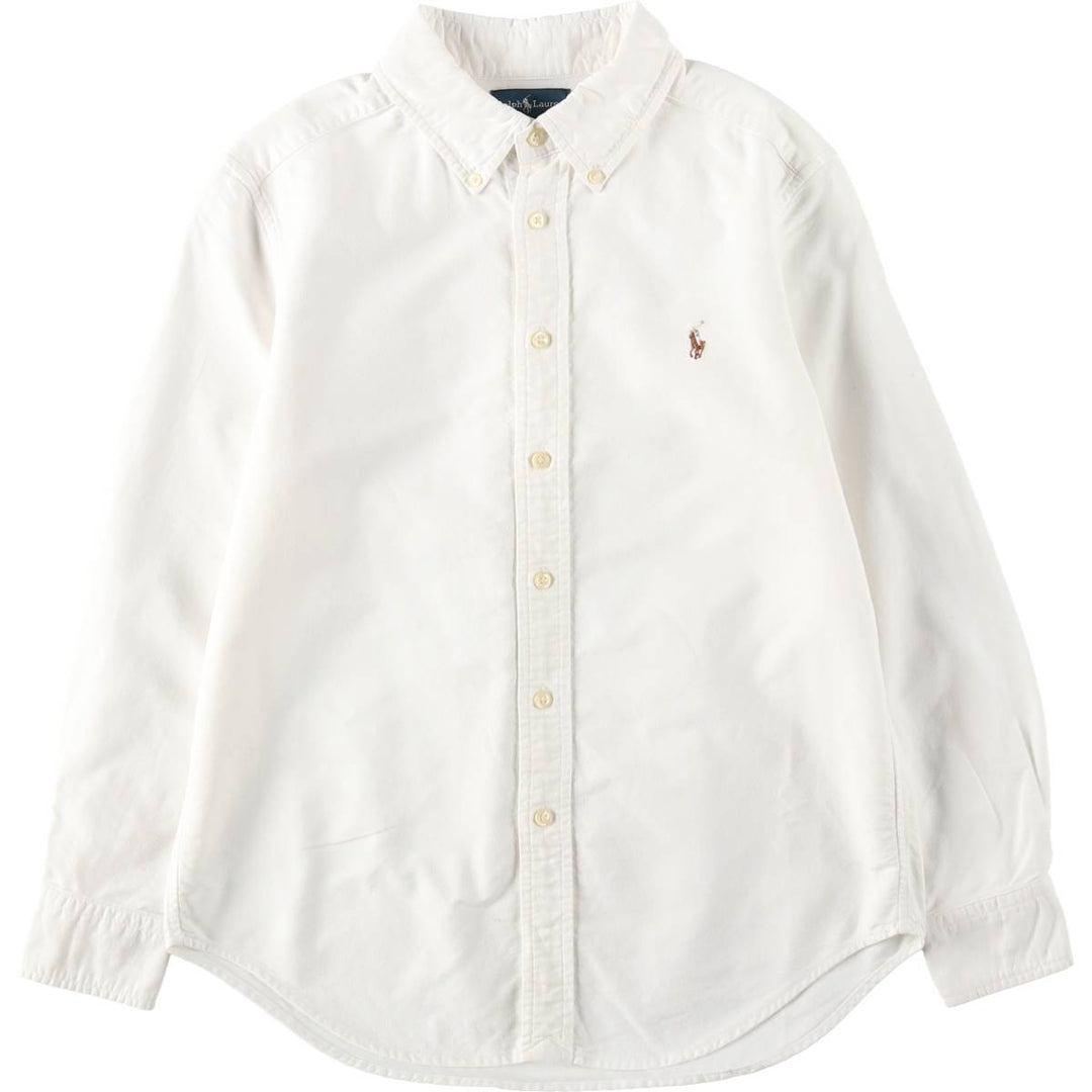Ralph Lauren long sleeve button down shirt, women's size S cotton white type Vintage Second Hand