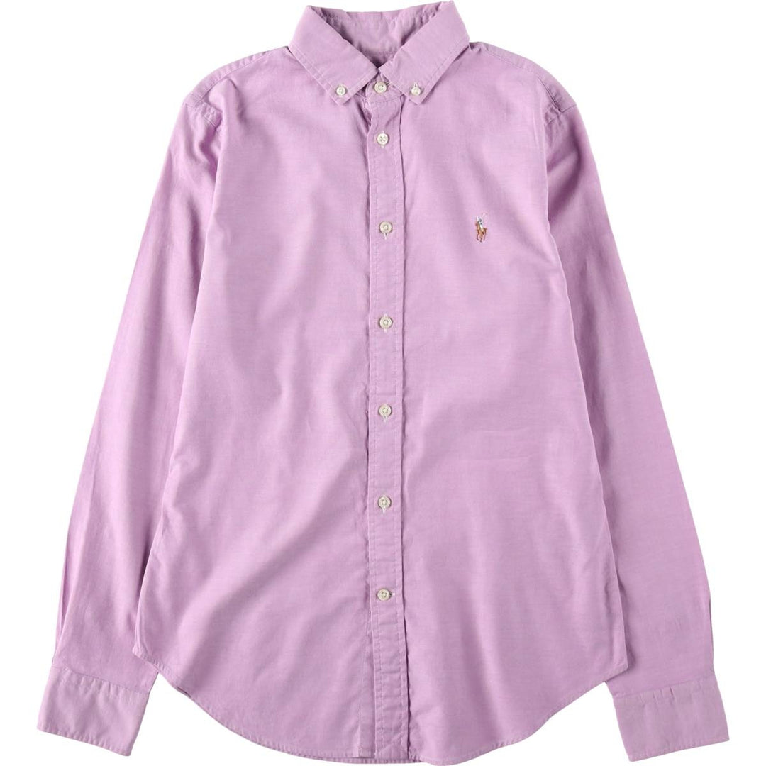 Ralph Lauren Slim Fit Long Sleeve Button-Down Shirt, Women's Size L cotton purple type Vintage Second Hand