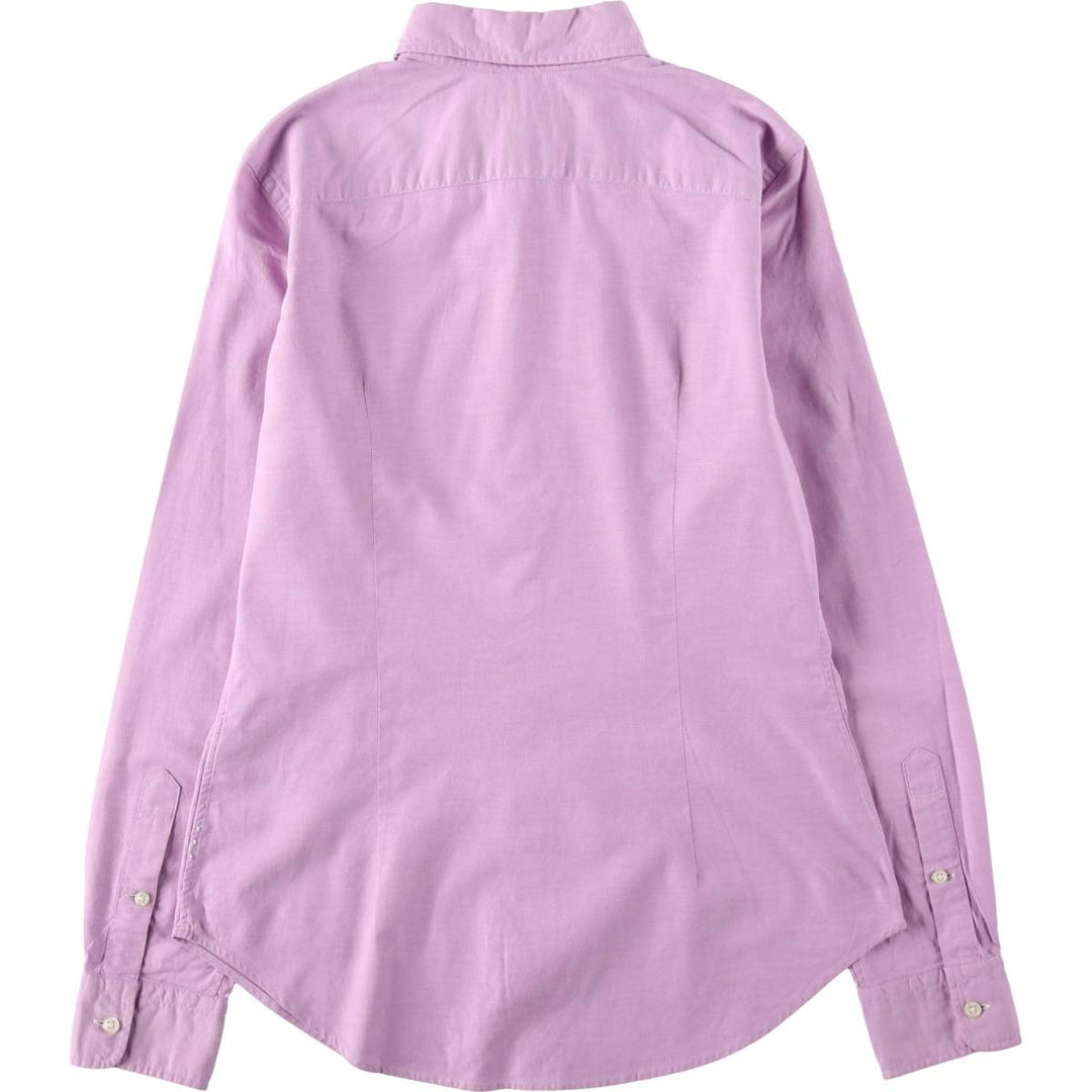Ralph Lauren Slim Fit Long Sleeve Button-Down Shirt, Women's Size L cotton purple type Vintage Second Hand