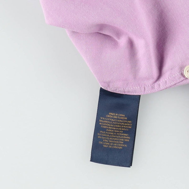 Ralph Lauren Slim Fit Long Sleeve Button-Down Shirt, Women's Size L cotton purple type Vintage Second Hand