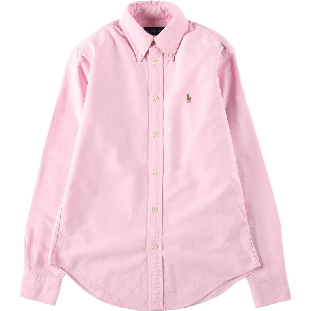 Ralph Lauren long-sleeved button-down shirt, women's size XS. cotton pink type Vintage Second Hand