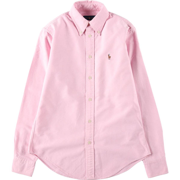Ralph Lauren long-sleeved button-down shirt, women's size XS. cotton pink type Vintage Second Hand