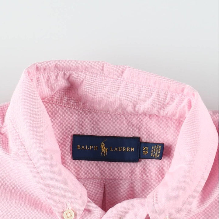 Ralph Lauren long-sleeved button-down shirt, women's size XS. cotton pink type Vintage Second Hand