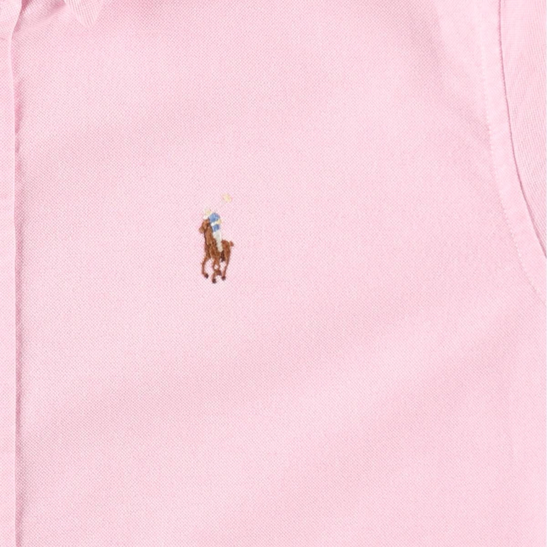Ralph Lauren long-sleeved button-down shirt, women's size XS. cotton pink type Vintage Second Hand