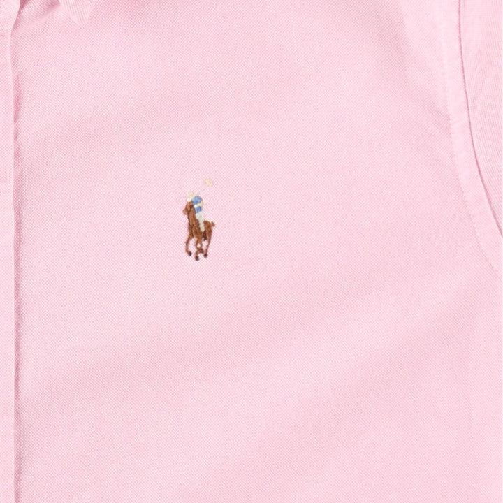 Ralph Lauren long-sleeved button-down shirt, women's size XS. cotton pink type Vintage Second Hand