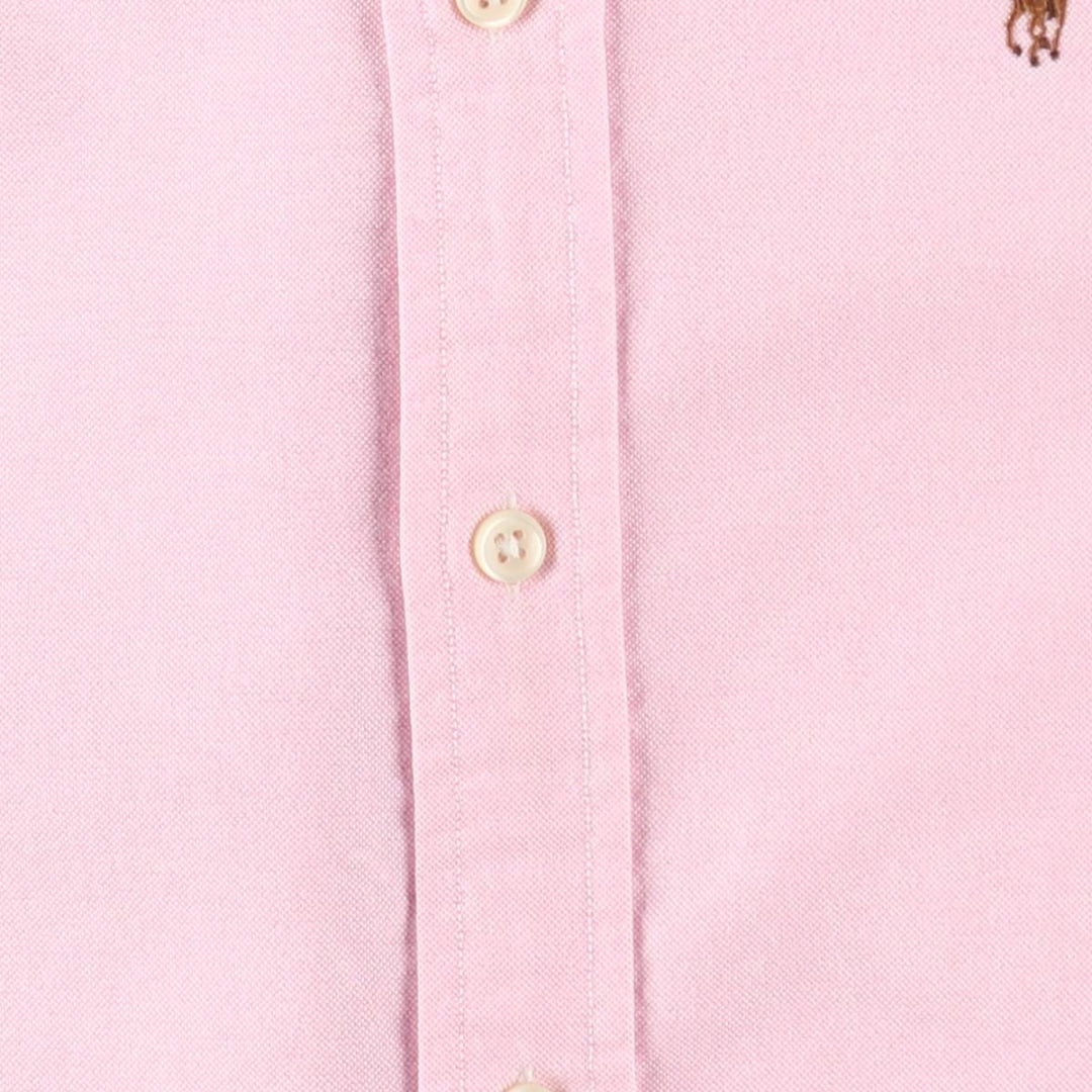 Ralph Lauren long-sleeved button-down shirt, women's size XS. cotton pink type Vintage Second Hand