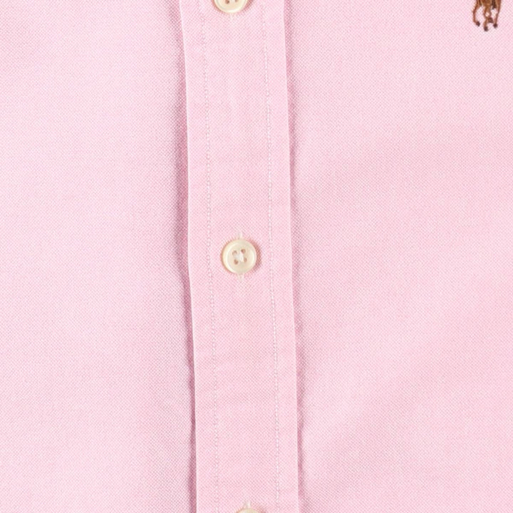 Ralph Lauren long-sleeved button-down shirt, women's size XS. cotton pink type Vintage Second Hand