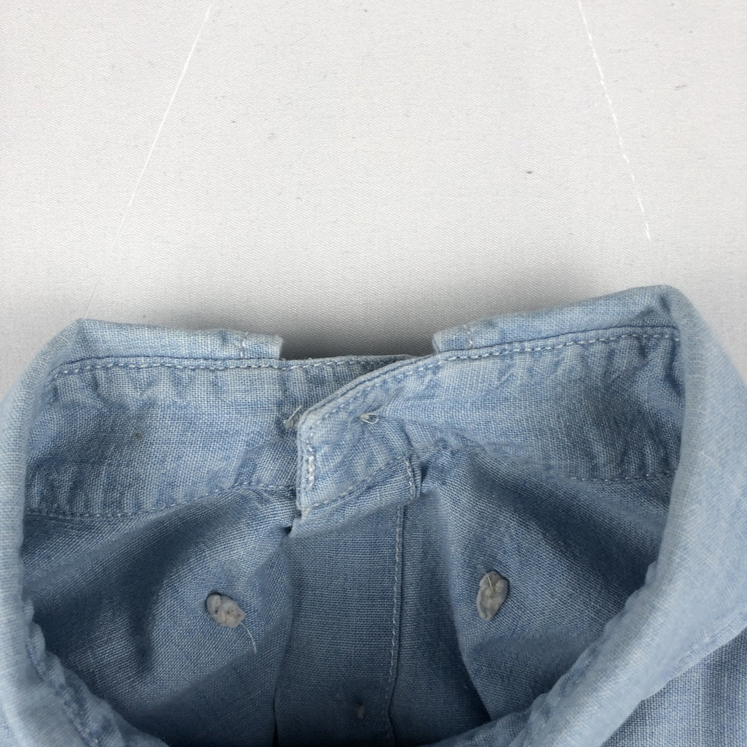 Ralph Lauren long-sleeved button-down chambray shirt, women's size M (approx.) cotton blue type Vintage Second Hand