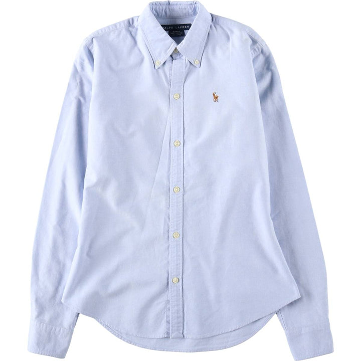 Ralph Lauren SLIM FIT Long-Sleeve Button-Down Shirt (Women's Size S) cotton Blue type light blue Vintage Second Hand