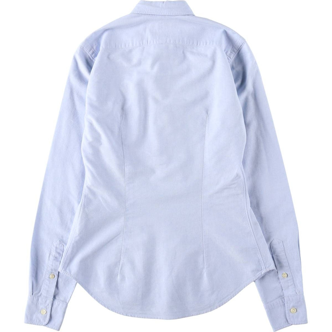 Ralph Lauren SLIM FIT Long-Sleeve Button-Down Shirt (Women's Size S) cotton Blue type light blue Vintage Second Hand