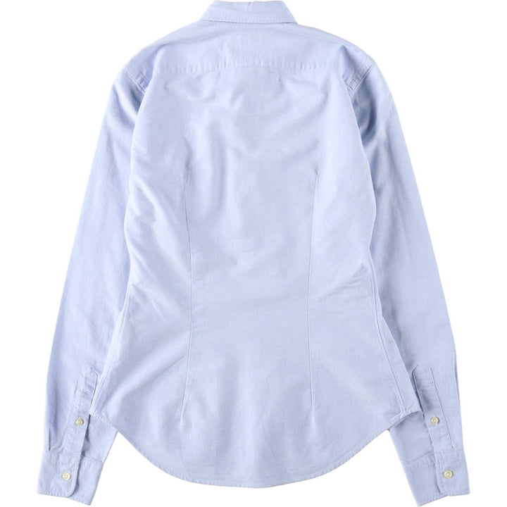 Ralph Lauren SLIM FIT Long-Sleeve Button-Down Shirt (Women's Size S) cotton Blue type light blue Vintage Second Hand