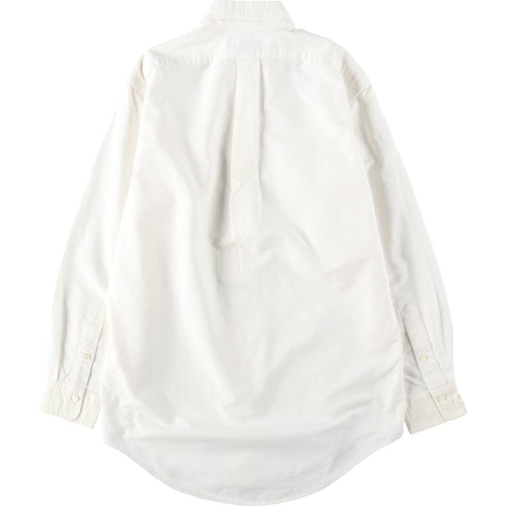 Ralph Lauren long sleeve button down shirt, men's size M cotton white type Vintage Second Hand