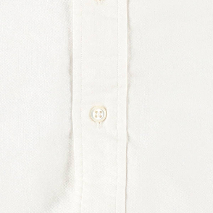 Ralph Lauren long sleeve button down shirt, men's size M cotton white type Vintage Second Hand