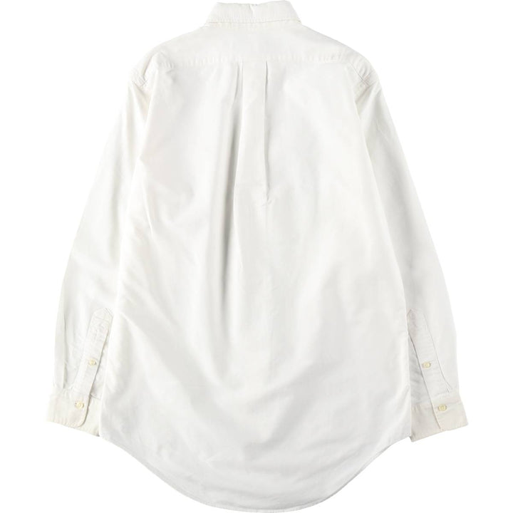 Ralph Lauren long sleeve button down shirt, men's size M cotton white type Vintage Second Hand