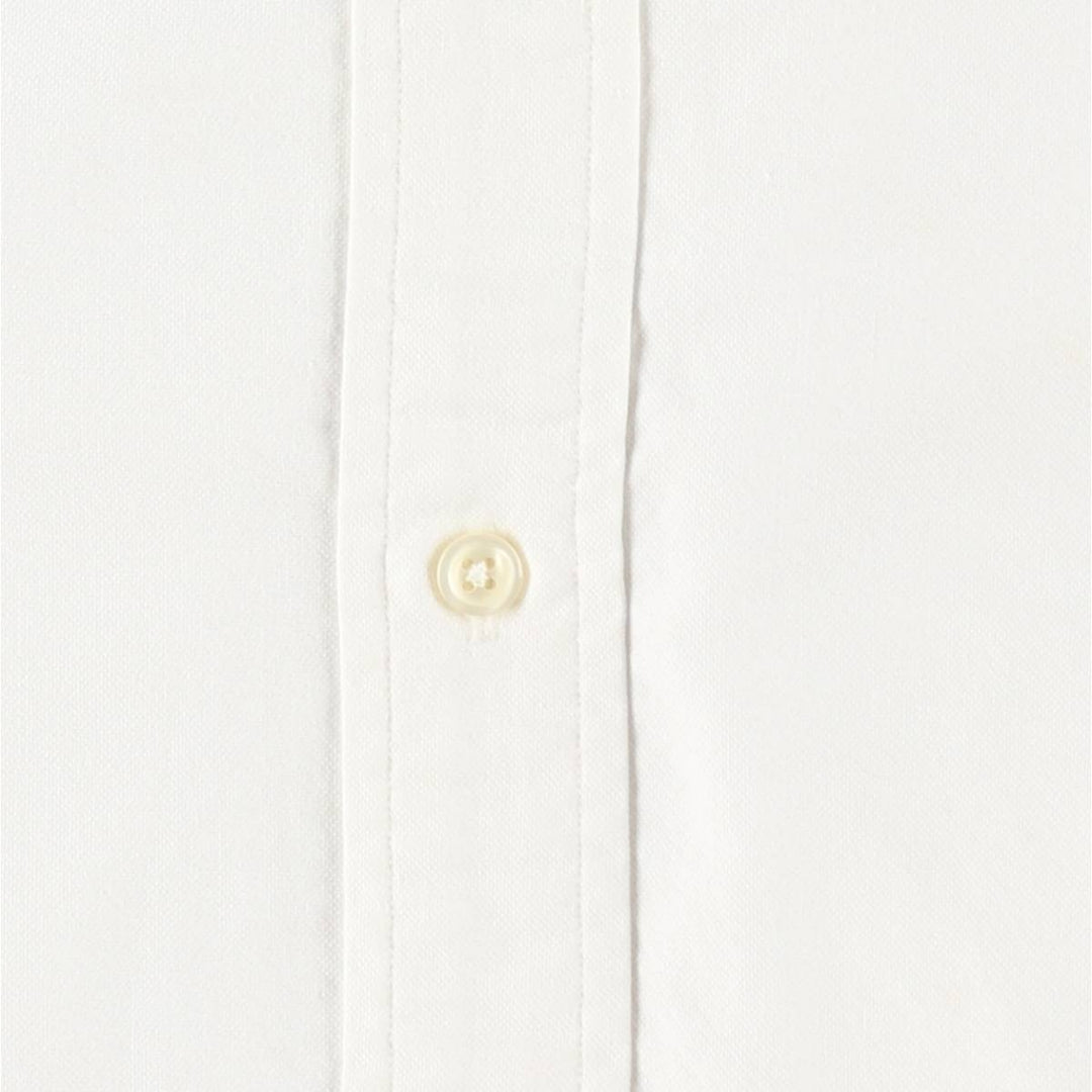 Ralph Lauren long sleeve button down shirt, men's size M cotton white type Vintage Second Hand