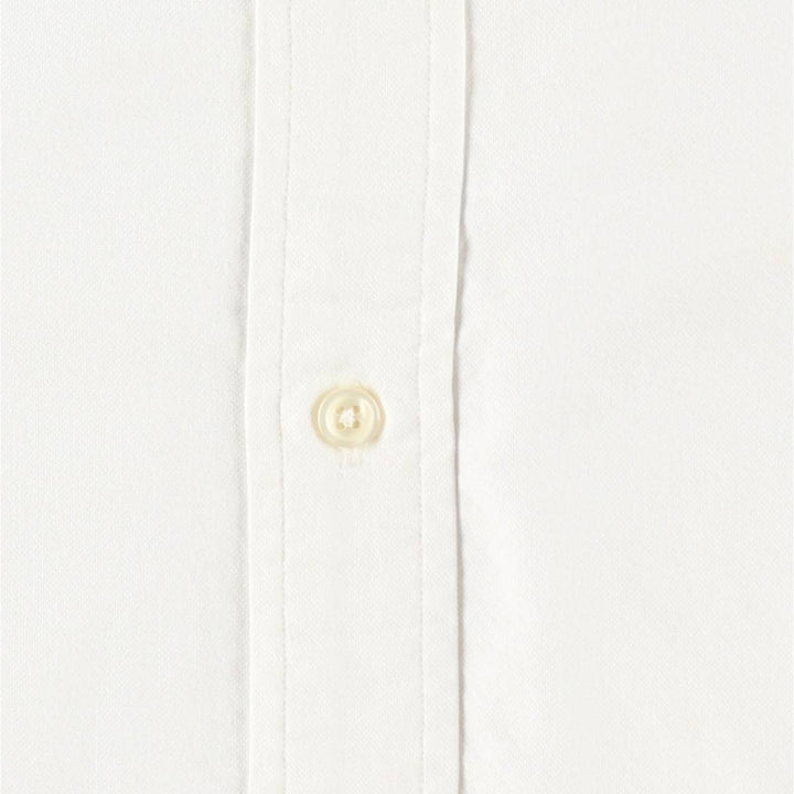 Ralph Lauren long sleeve button down shirt, men's size M cotton white type Vintage Second Hand
