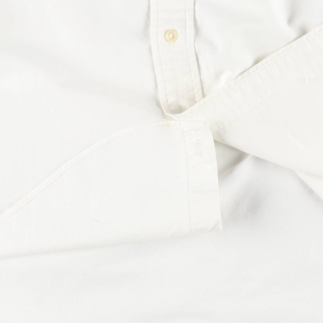 Ralph Lauren long sleeve button down shirt, men's size M cotton white type Vintage Second Hand