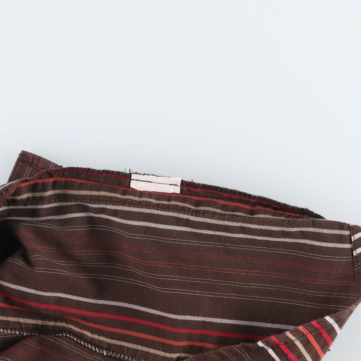 CECIL Long-Sleeve Striped Shirt, Women's Size M (approx.) unclear brown type Vintage Second Hand