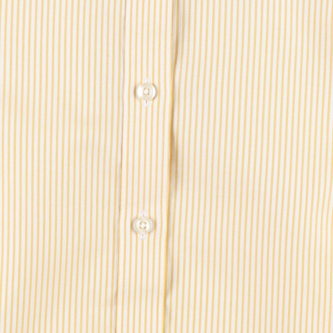 Brooks Brothers Est.1818 Long-Sleeve Cotton Stripe Shirt, Women's Size L (approx.) cotton white type Vintage Second Hand