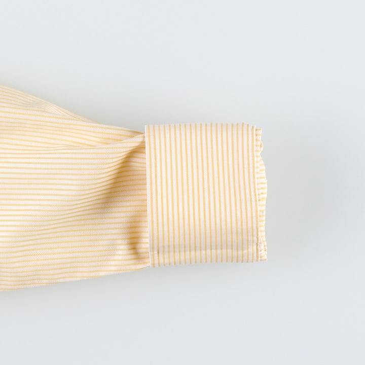 Brooks Brothers Est.1818 Long-Sleeve Cotton Stripe Shirt, Women's Size L (approx.) cotton white type Vintage Second Hand