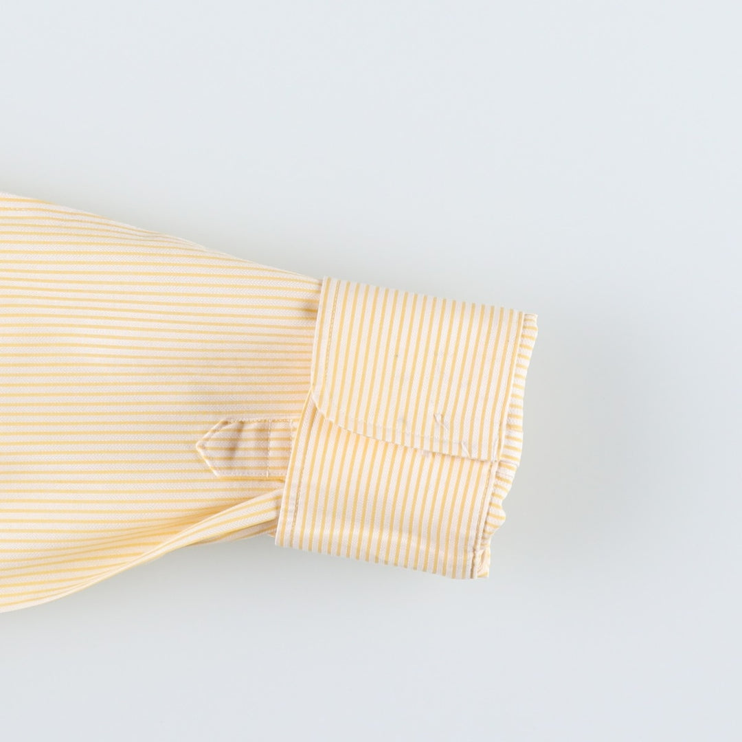 Brooks Brothers Est.1818 Long-Sleeve Cotton Stripe Shirt, Women's Size L (approx.) cotton white type Vintage Second Hand