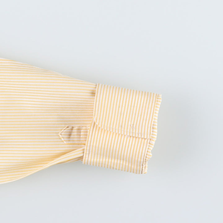 Brooks Brothers Est.1818 Long-Sleeve Cotton Stripe Shirt, Women's Size L (approx.) cotton white type Vintage Second Hand