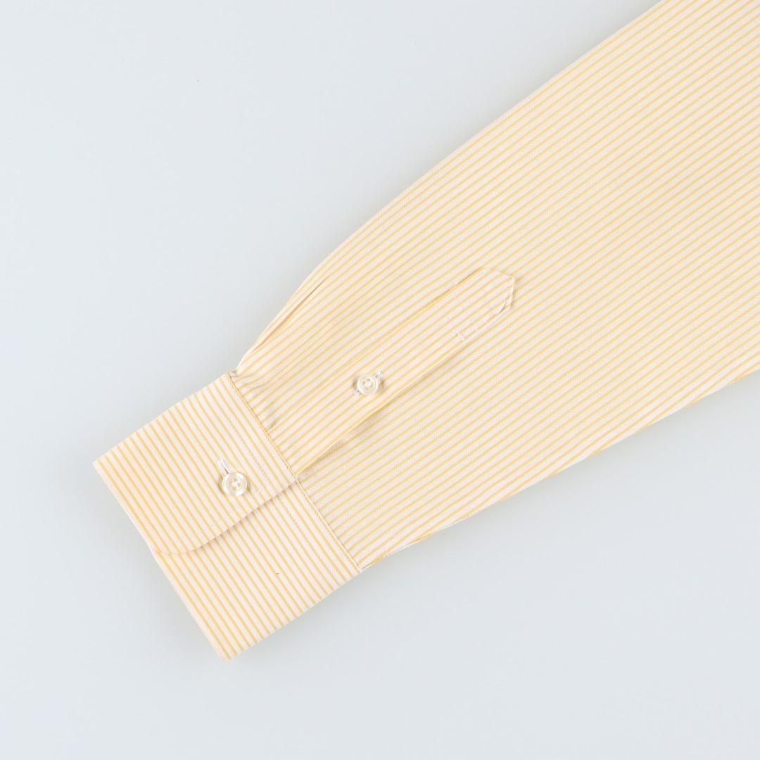 Brooks Brothers Est.1818 Long-Sleeve Cotton Stripe Shirt, Women's Size L (approx.) cotton white type Vintage Second Hand