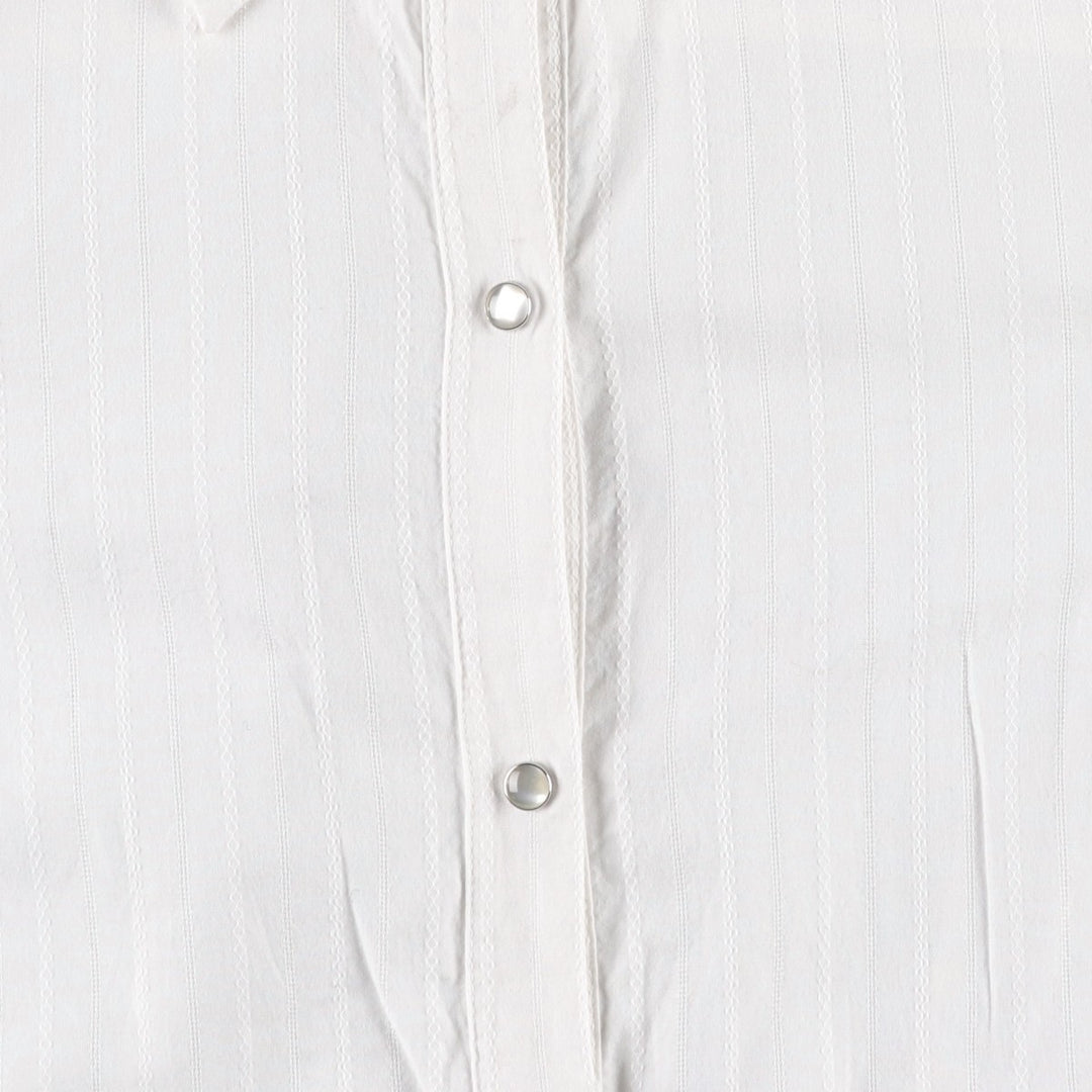 GAP Long-Sleeve Cotton Stripe Shirt, Women's Size S (approx.) cotton white type Vintage Second Hand