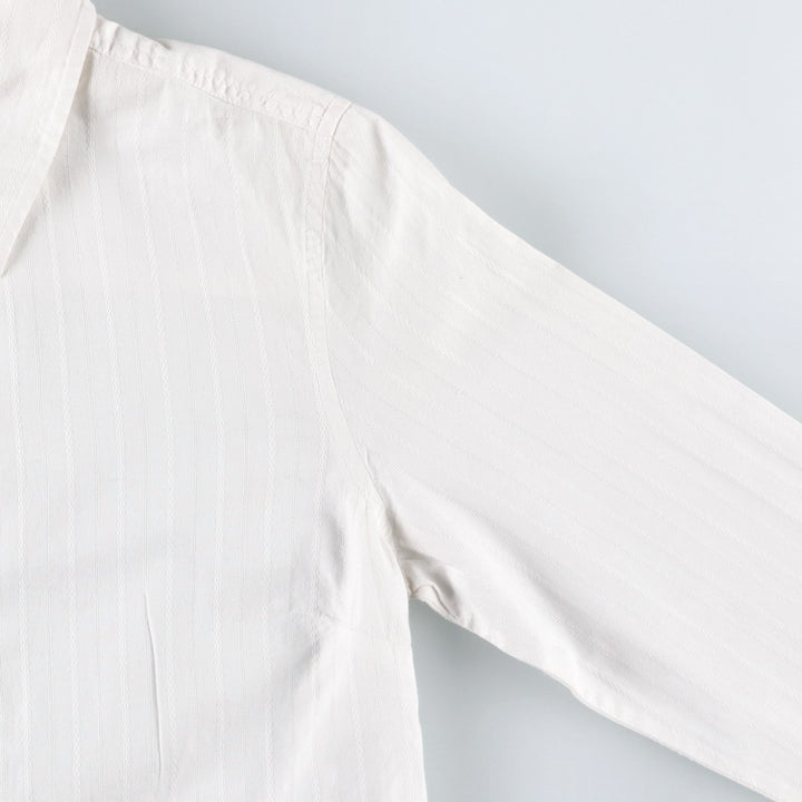 GAP Long-Sleeve Cotton Stripe Shirt, Women's Size S (approx.) cotton white type Vintage Second Hand