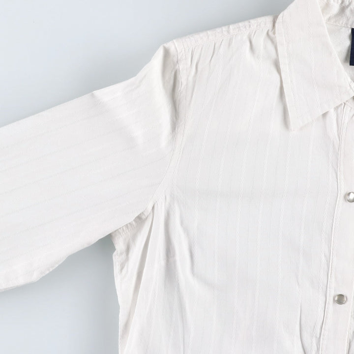 GAP Long-Sleeve Cotton Stripe Shirt, Women's Size S (approx.) cotton white type Vintage Second Hand