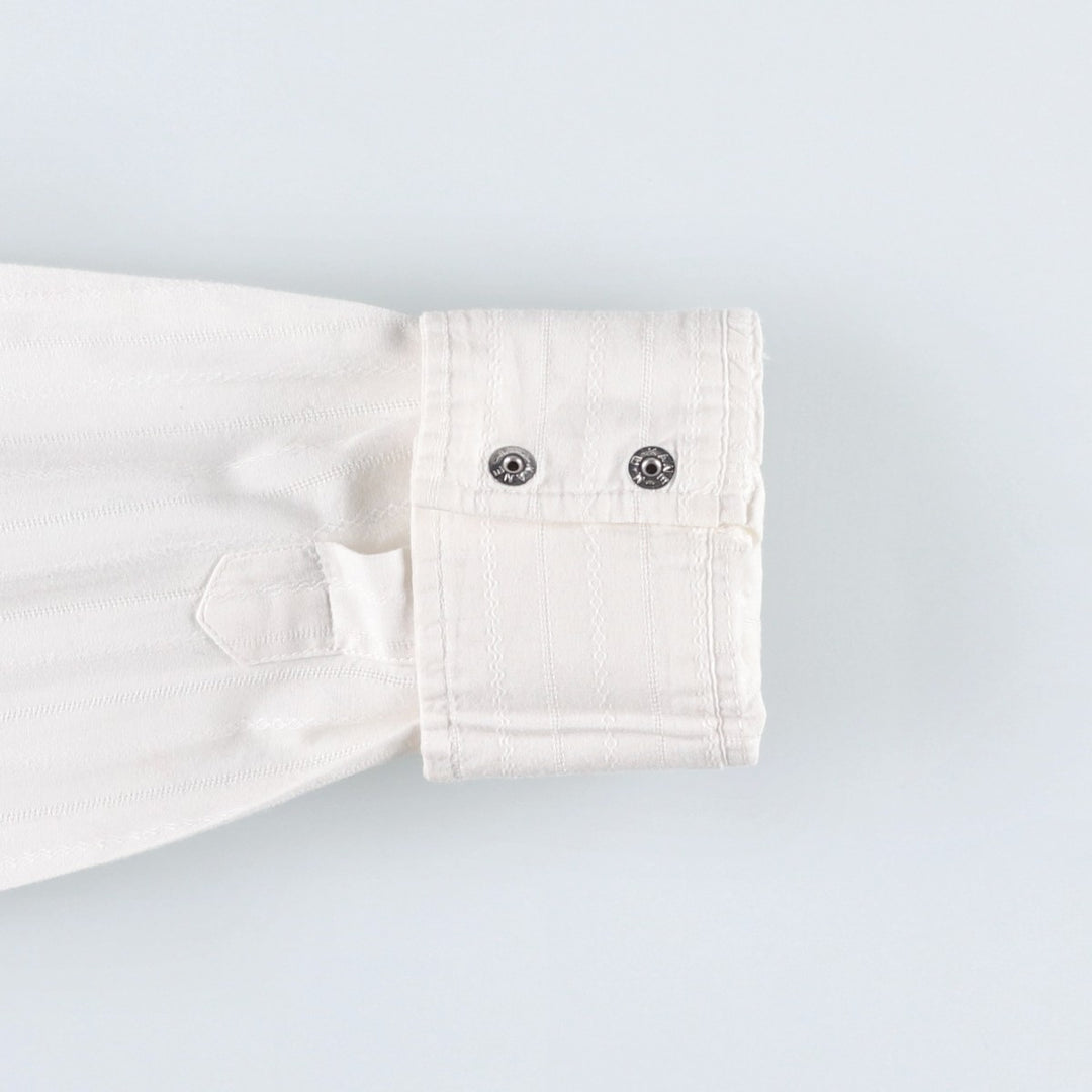 GAP Long-Sleeve Cotton Stripe Shirt, Women's Size S (approx.) cotton white type Vintage Second Hand