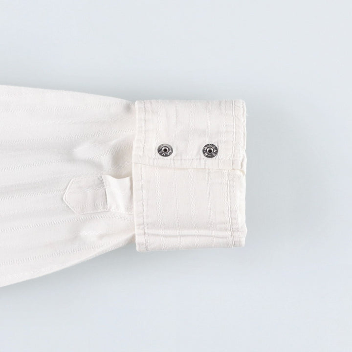GAP Long-Sleeve Cotton Stripe Shirt, Women's Size S (approx.) cotton white type Vintage Second Hand