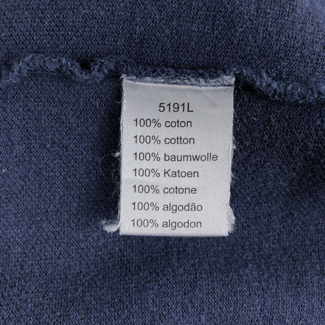 Lacoste French-designed long-sleeved polo shirt, size 6, men's XL cotton navy blue type Vintage Second Hand