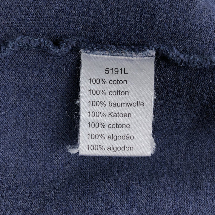 Lacoste French-designed long-sleeved polo shirt, size 6, men's XL cotton navy blue type Vintage Second Hand