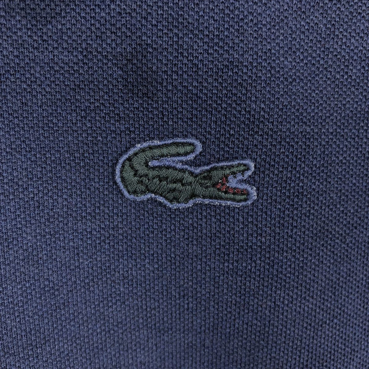 Lacoste French-designed long-sleeved polo shirt, size 6, men's XL cotton navy blue type Vintage Second Hand