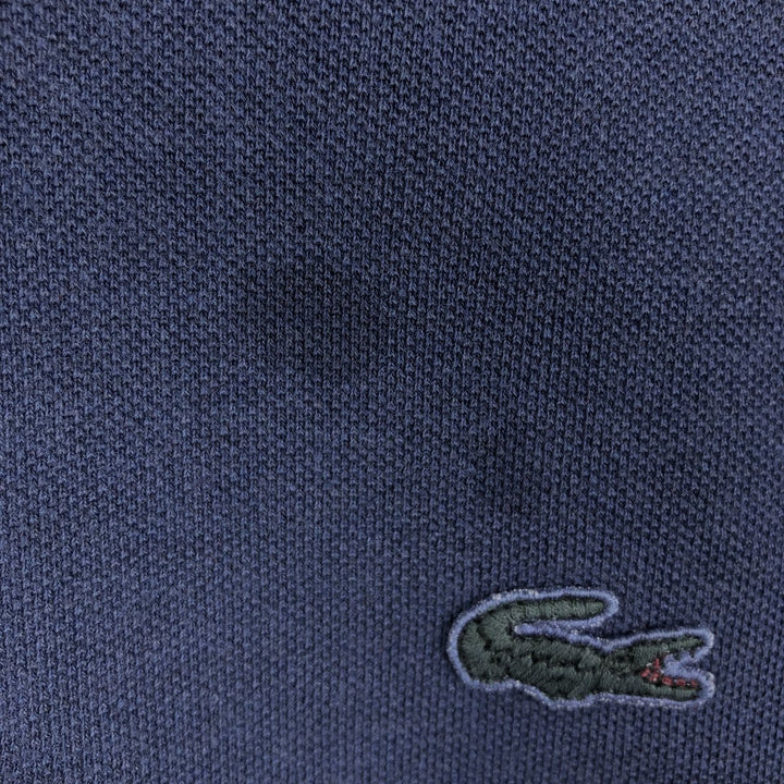 Lacoste French-designed long-sleeved polo shirt, size 6, men's XL cotton navy blue type Vintage Second Hand