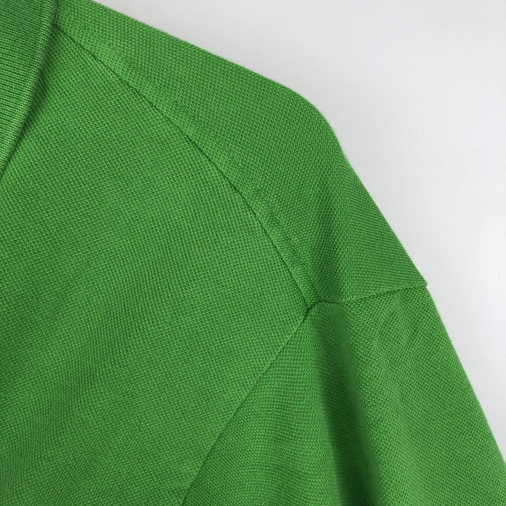 Lacoste French-designed long-sleeved polo shirt, size 6, men's XL cotton green type Vintage Second Hand