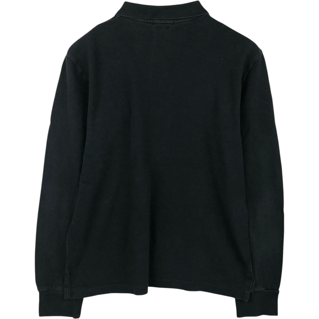 Ralph Lauren POLO RALPH LAUREN SLIM FIT Long-Sleeve Polo Shirt, Men's Size L (approx.) cotton black type Vintage Second Hand