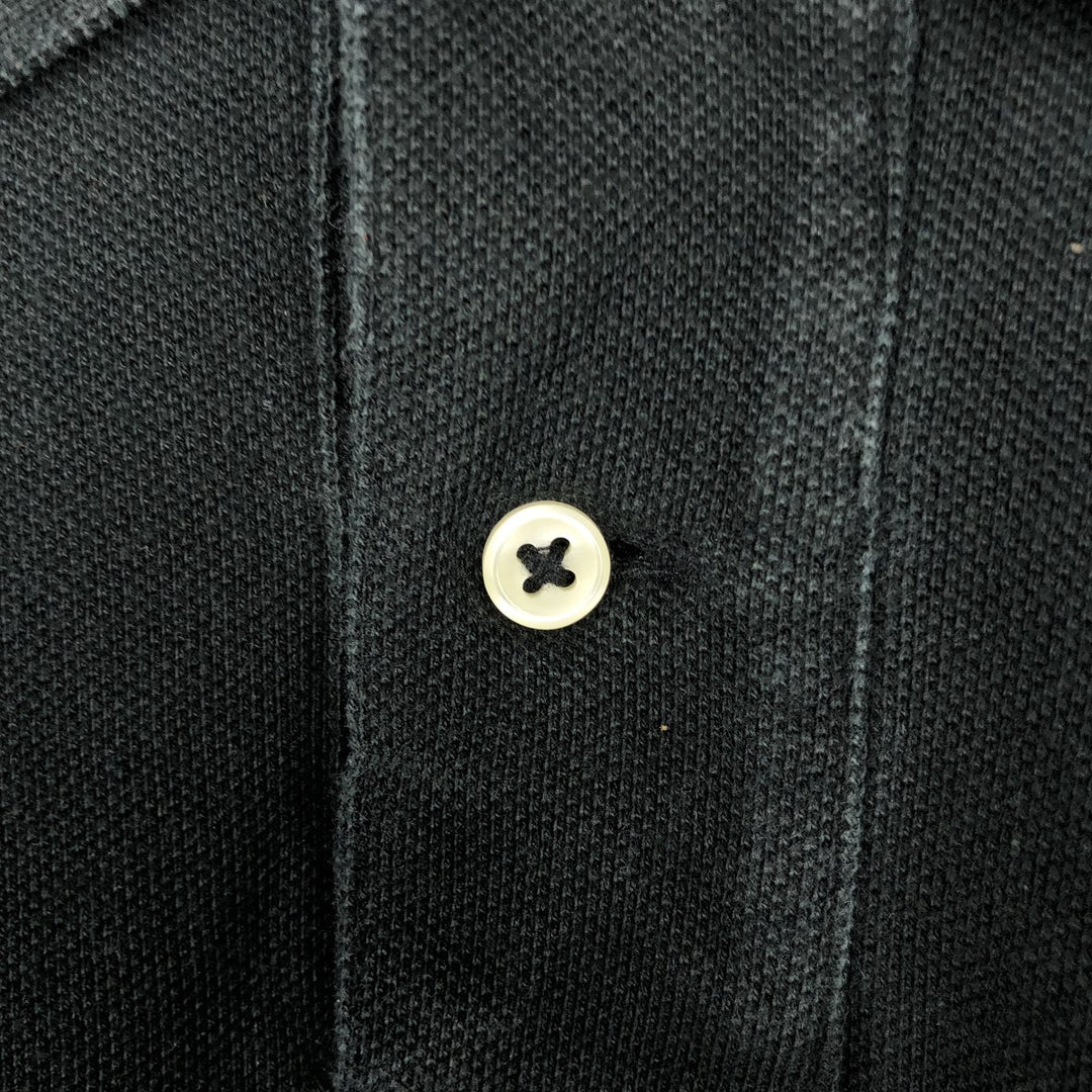 Ralph Lauren POLO RALPH LAUREN SLIM FIT Long-Sleeve Polo Shirt, Men's Size L (approx.) cotton black type Vintage Second Hand